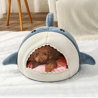 Luxury Plush Shark Pet Bed