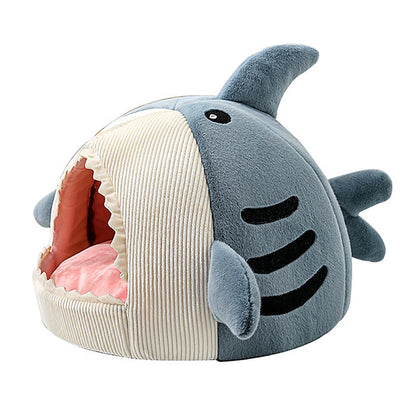 Luxury Plush Shark Pet Bed